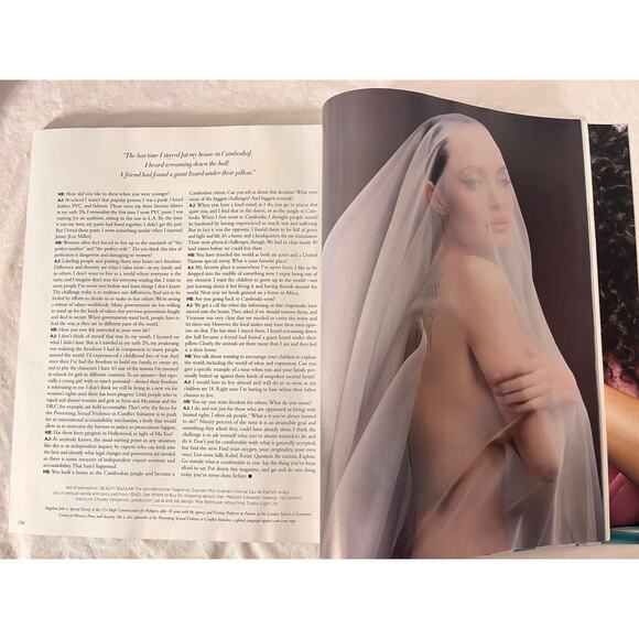 Harper's BAZAAR Magazine  December, 2019 - January, 2020  ANGELINA JOLIE Cover - Picture 9 of 9